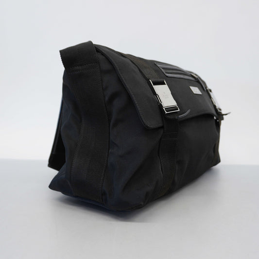Gucci Nylon Leather Shoulder Bag