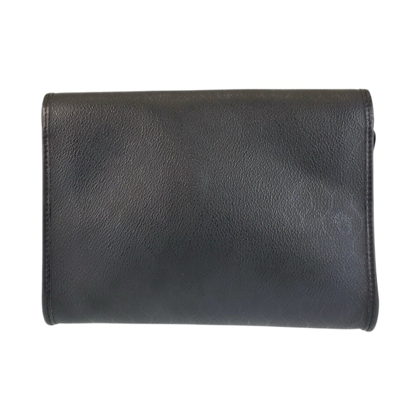 Christian Dior Black Pvc Leather Shoulder Bag  