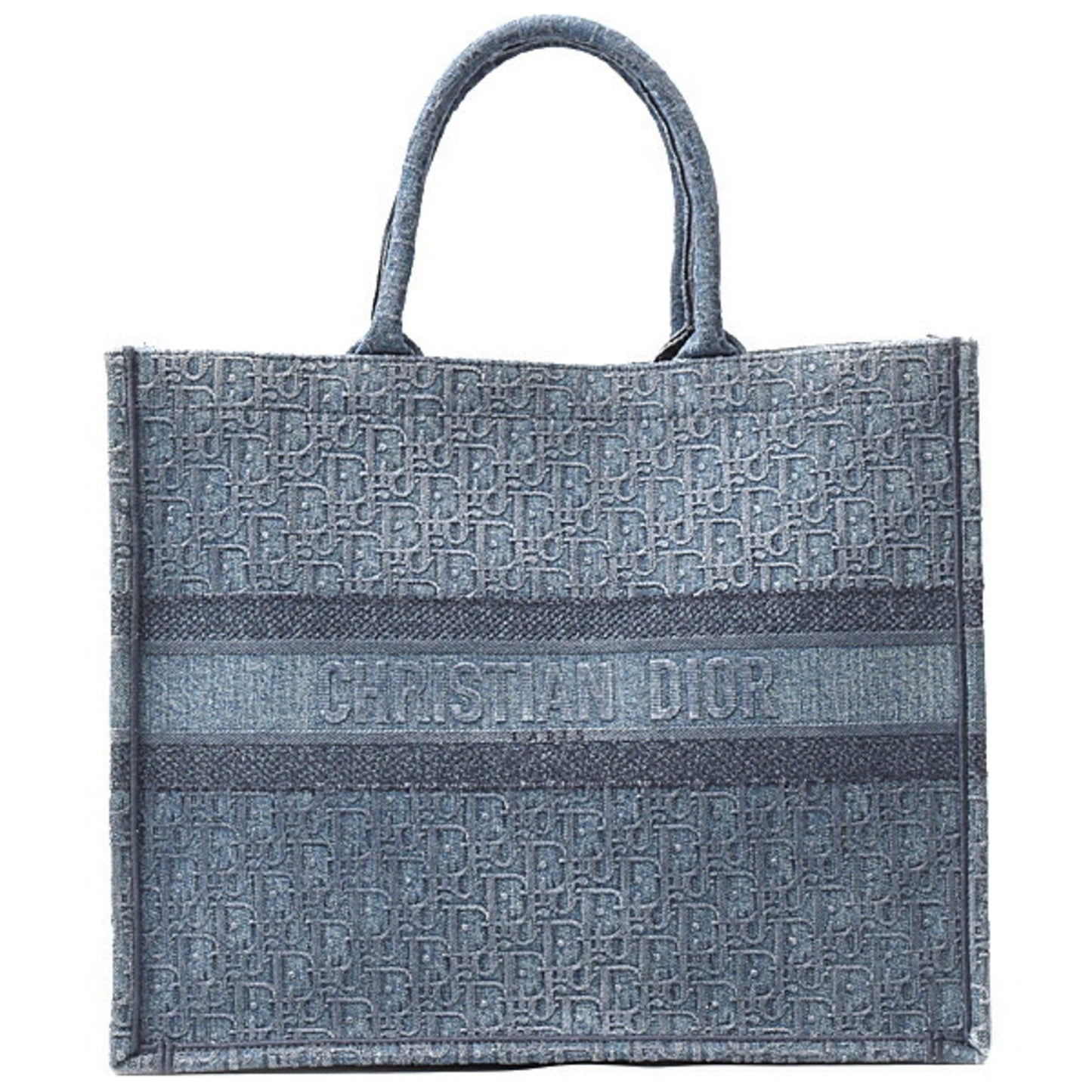 Christian Dior Blue Denim Tote Bag  