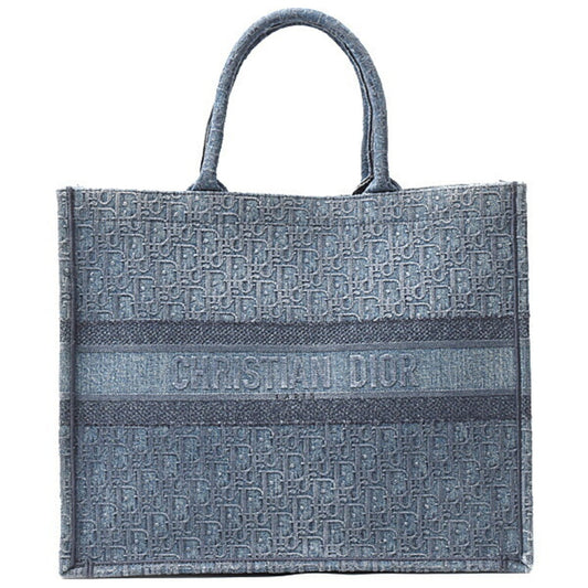 Christian Dior Blue Denim Tote Bag  