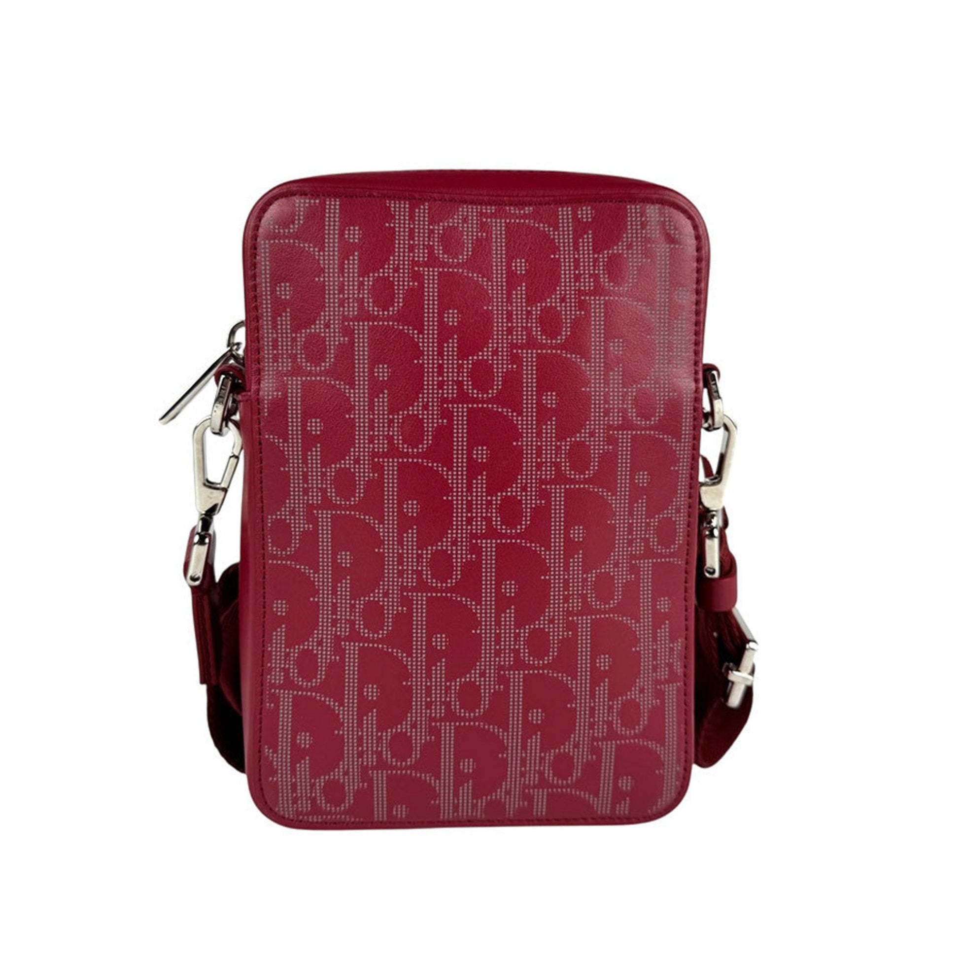 Christian Dior Red Color Leather Shoulder Bag  