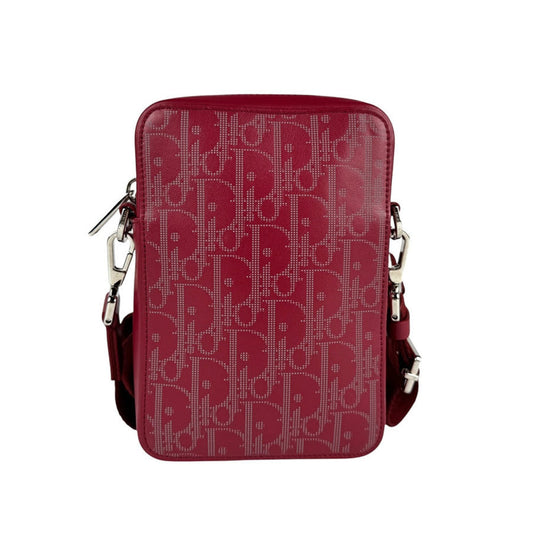 Christian Dior Red Color Leather Shoulder Bag  