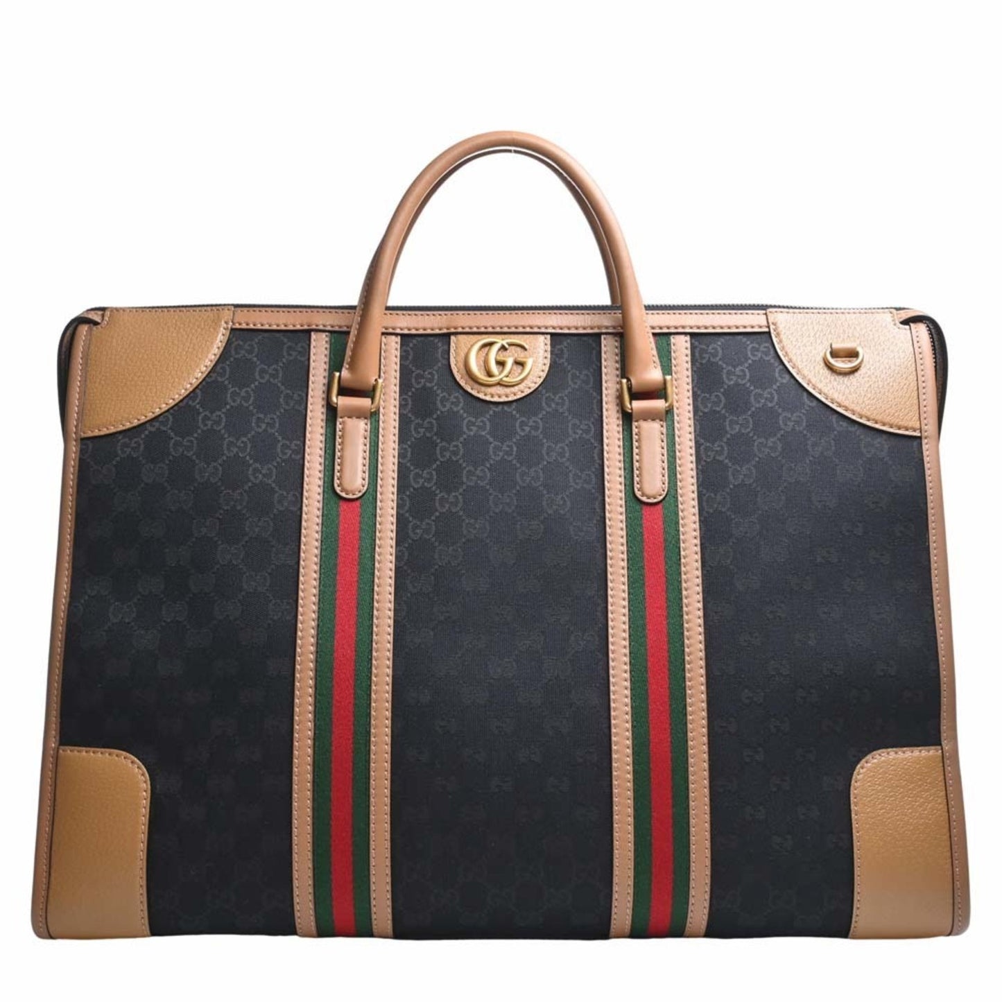 Gucci Leather Canvas Shoulder Bag