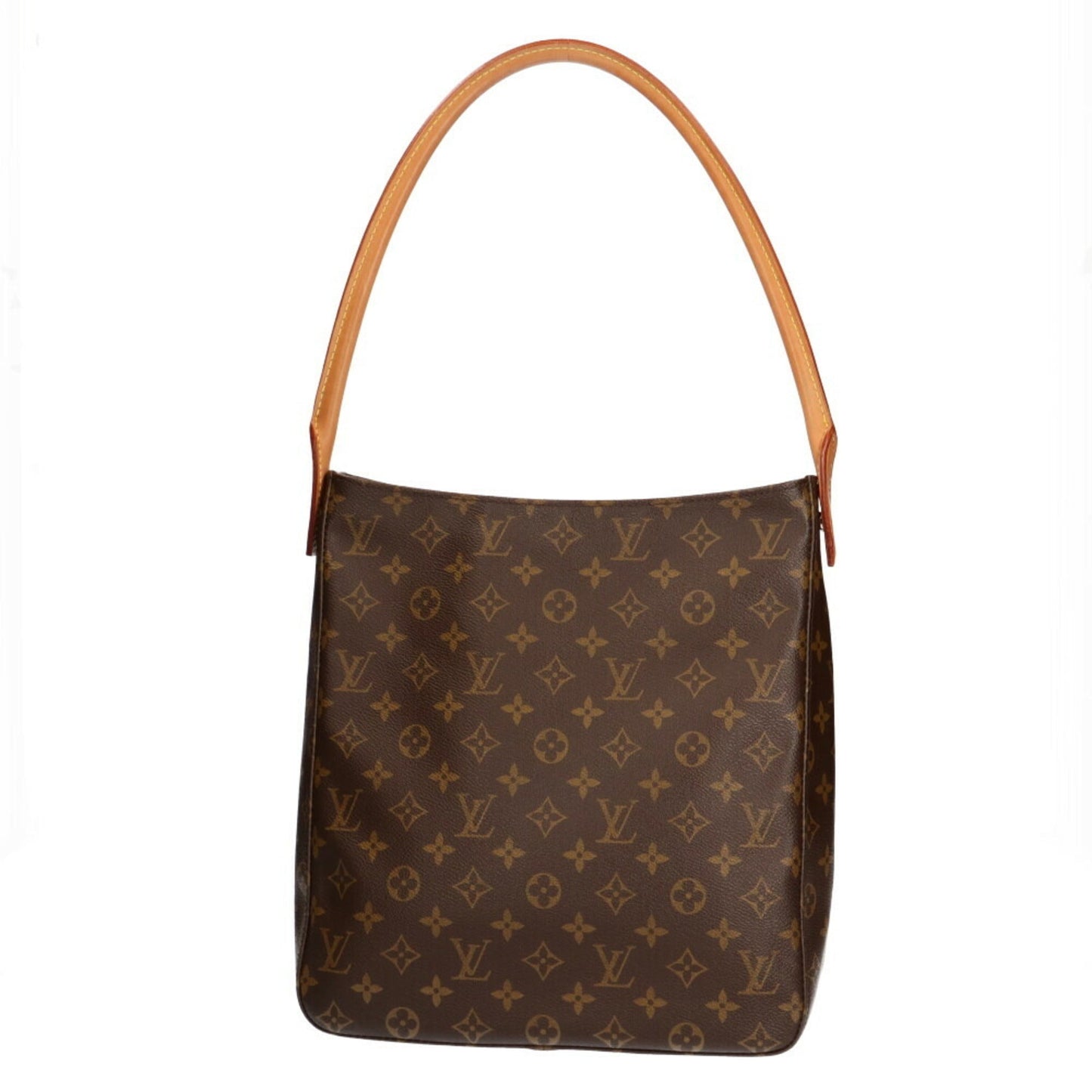 Louis Vuitton Looping GM Monogram Shoulder Bag Brown Ladies