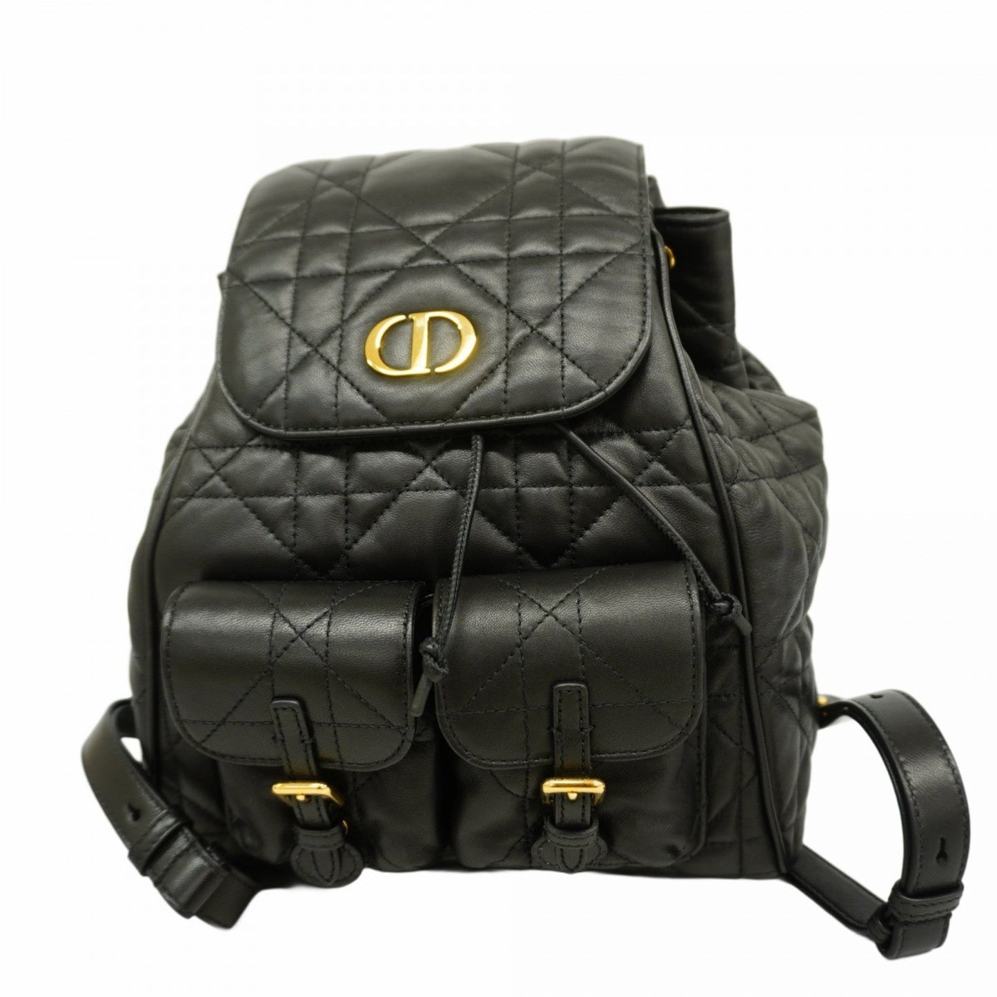 Christian Dior Black Leather Backpack  
