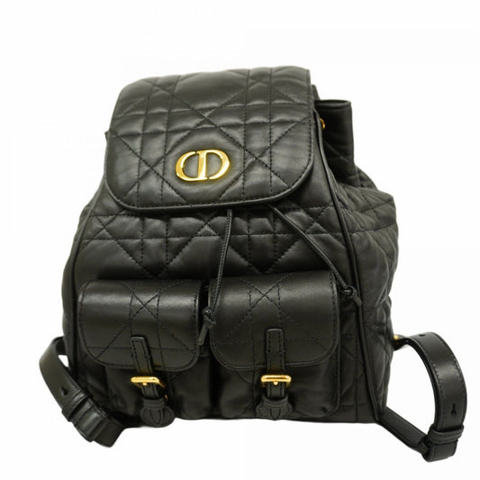 Christian Dior Black Leather Backpack  