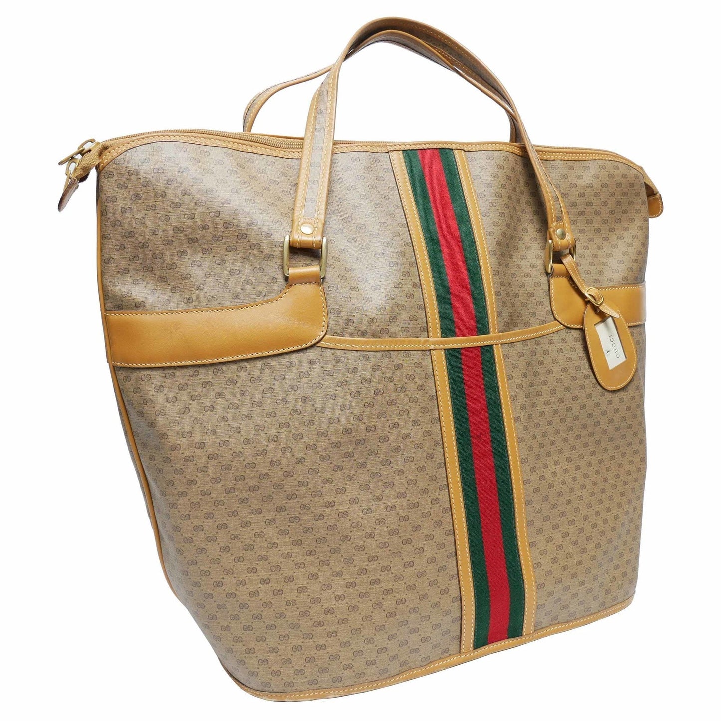 Gucci Boston Beige Leather Tote