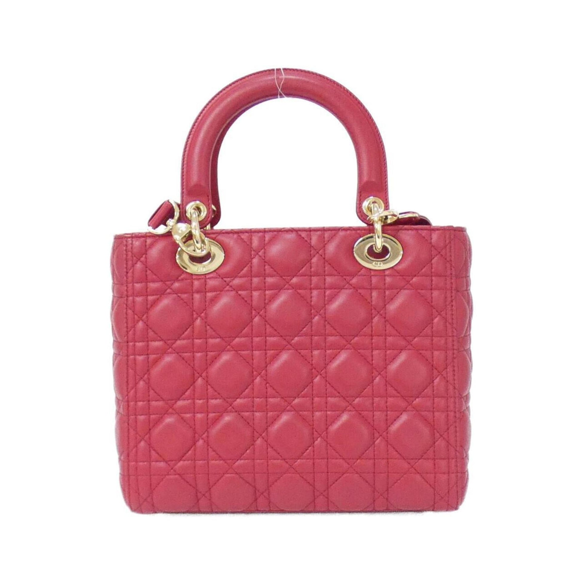 Christian Dior Cherry Red Leather Handbag  