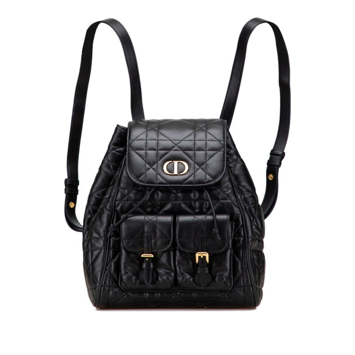 Christian Dior Black Leather Backpack  