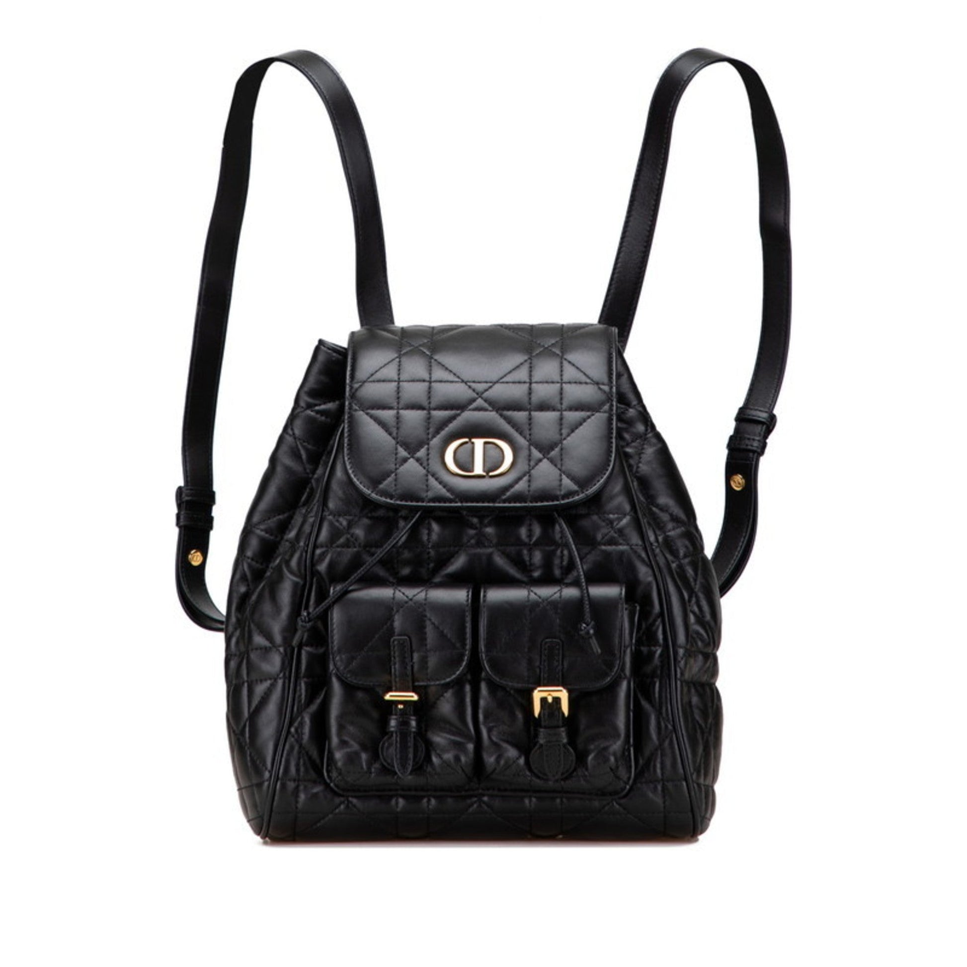 Christian Dior Black Leather Backpack  