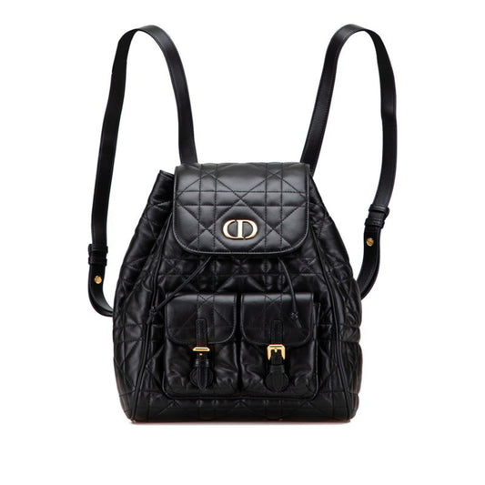 Christian Dior Black Leather Backpack  