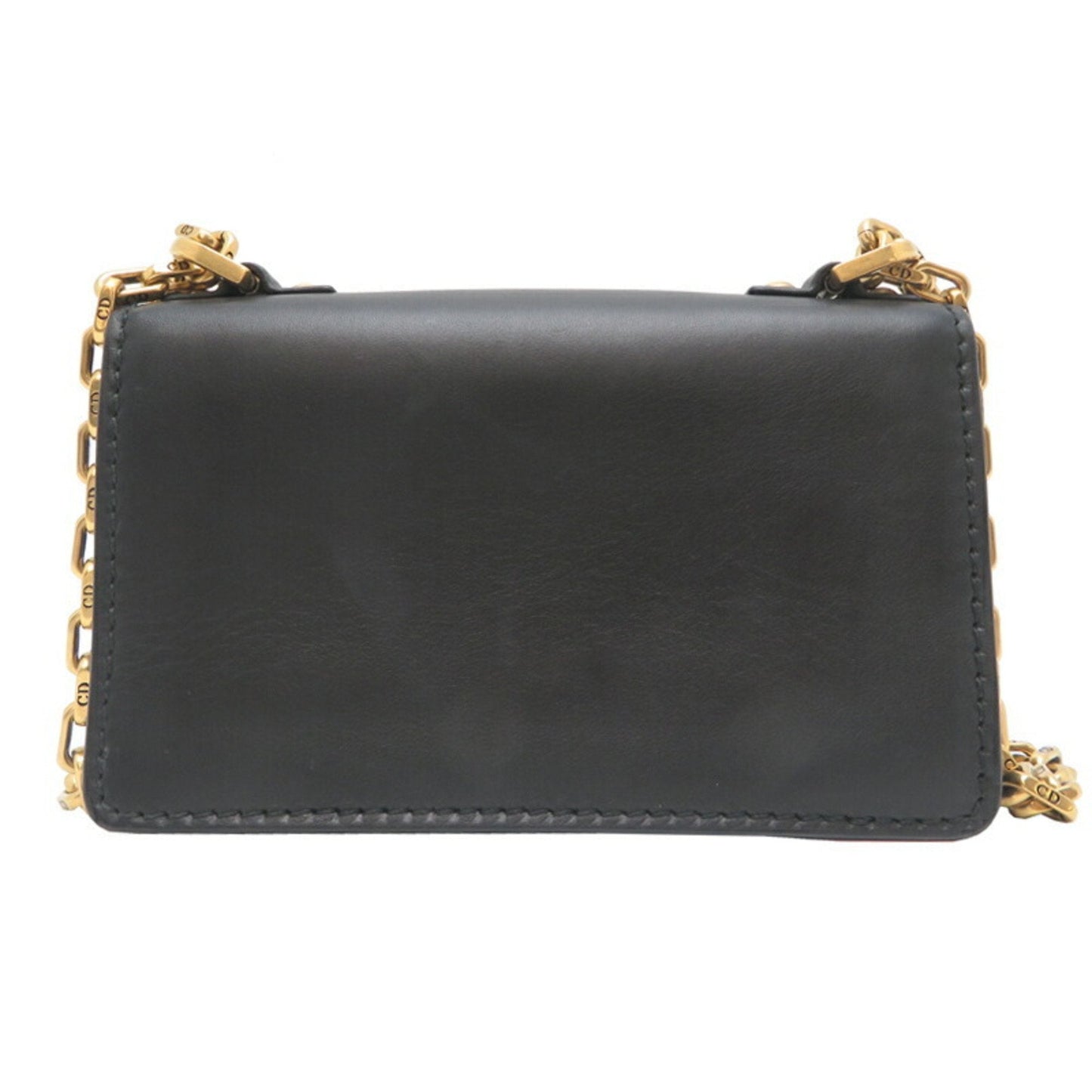 Christian Dior Black Leather Shoulder Bag  