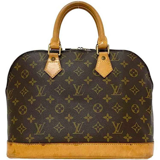 LOUIS VUITTON Handbag Alma PM Brown Beige Gold Monogram M51130 Canvas Nume VI0927