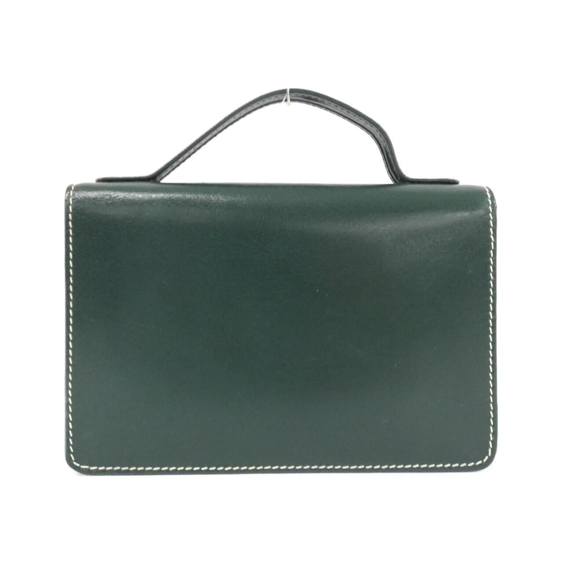 Christian Dior Green Leather Handbag  
