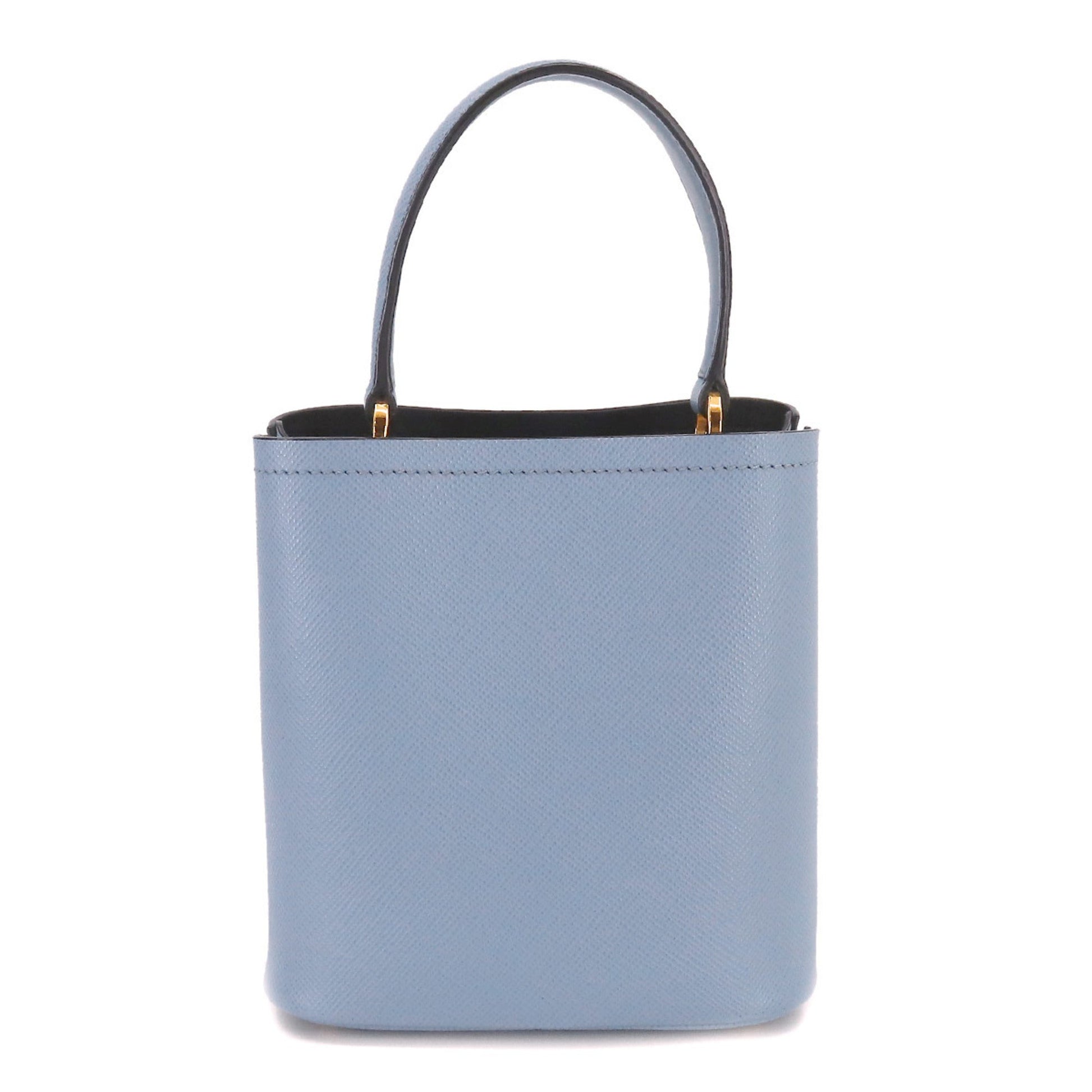 Prada Panier 2way Hand Shoulder Bag Saffiano Leather Blue