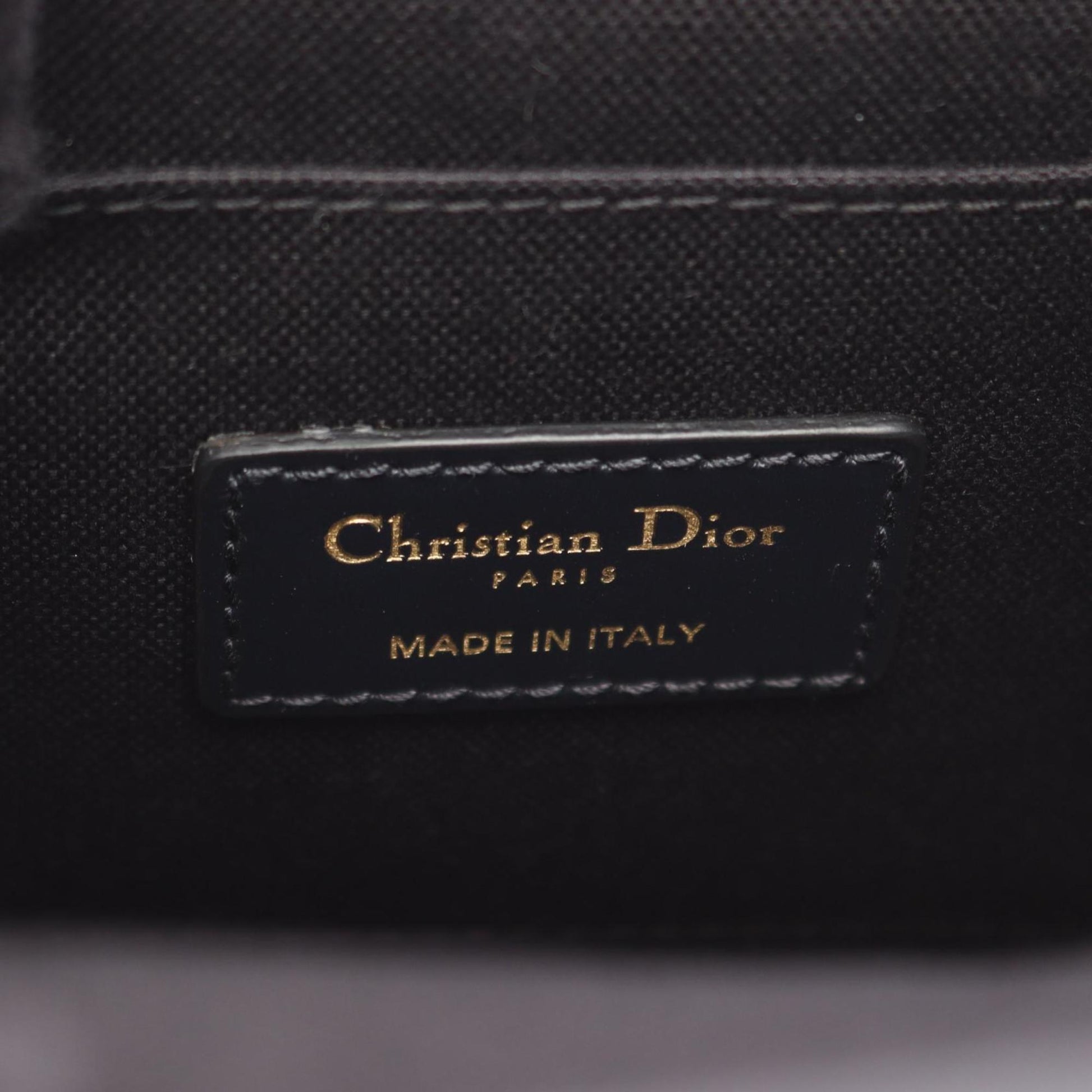 Christian Dior Beige Navy Canvas Tote Bag  