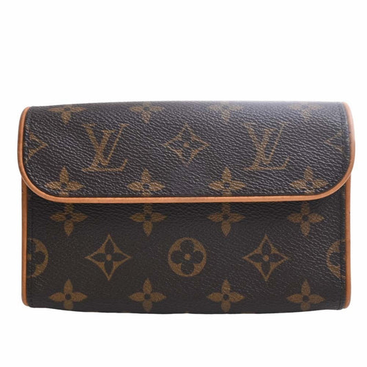 LOUIS VUITTON Monogram Pochette Florentine Waist Bag M51855 Brown Women's