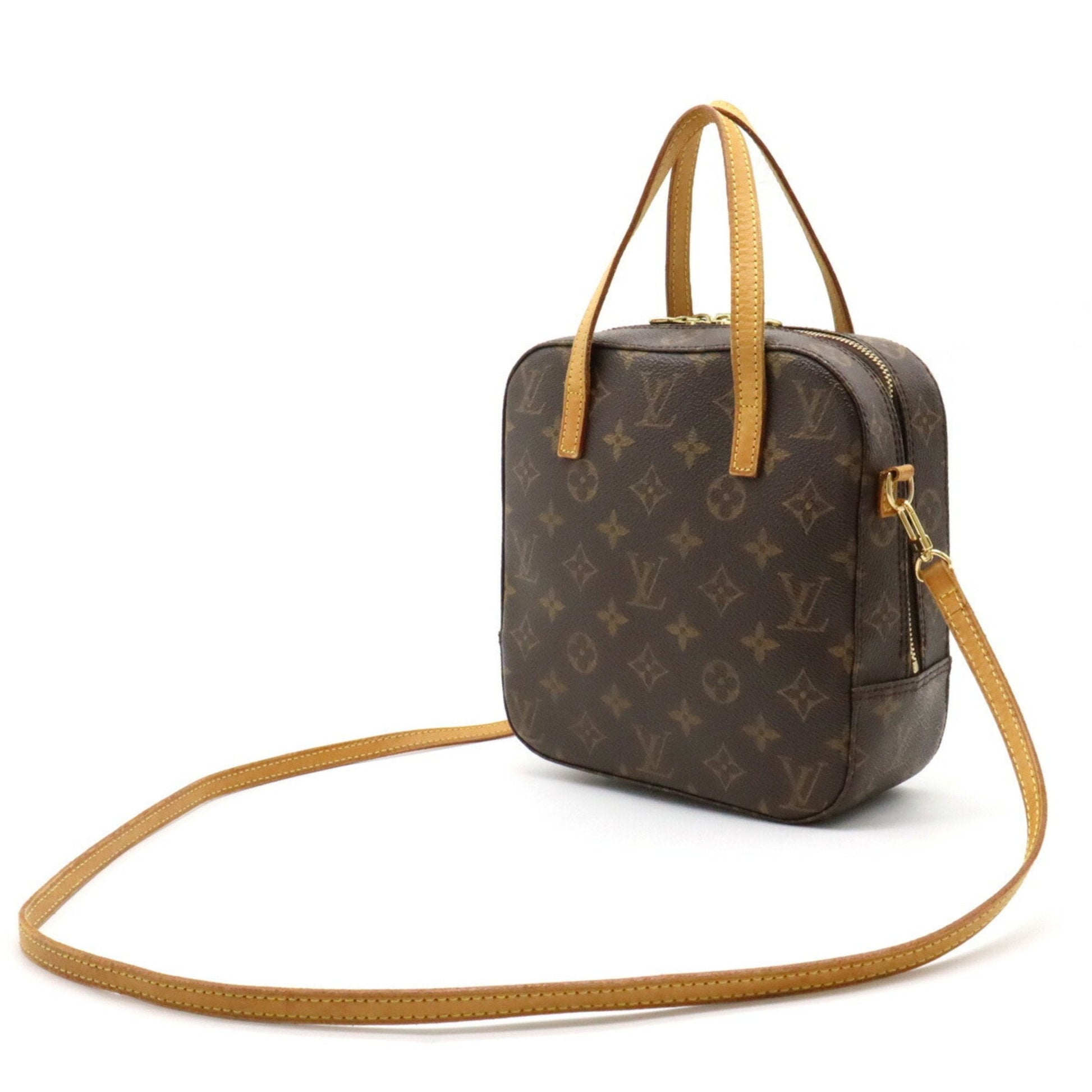 LOUIS VUITTON Monogram Spontini Handbag Shoulder Bag with Strap