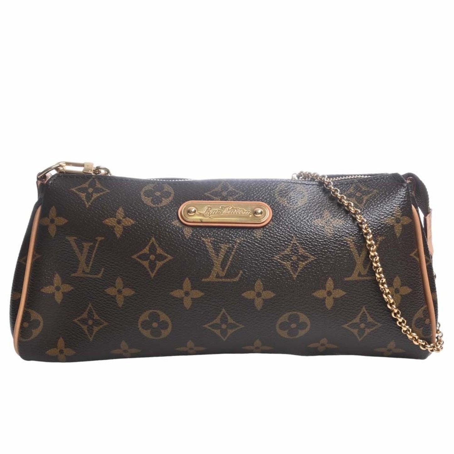 LOUIS VUITTON Monogram Eva Chain Shoulder Bag M95567 Brown Women's