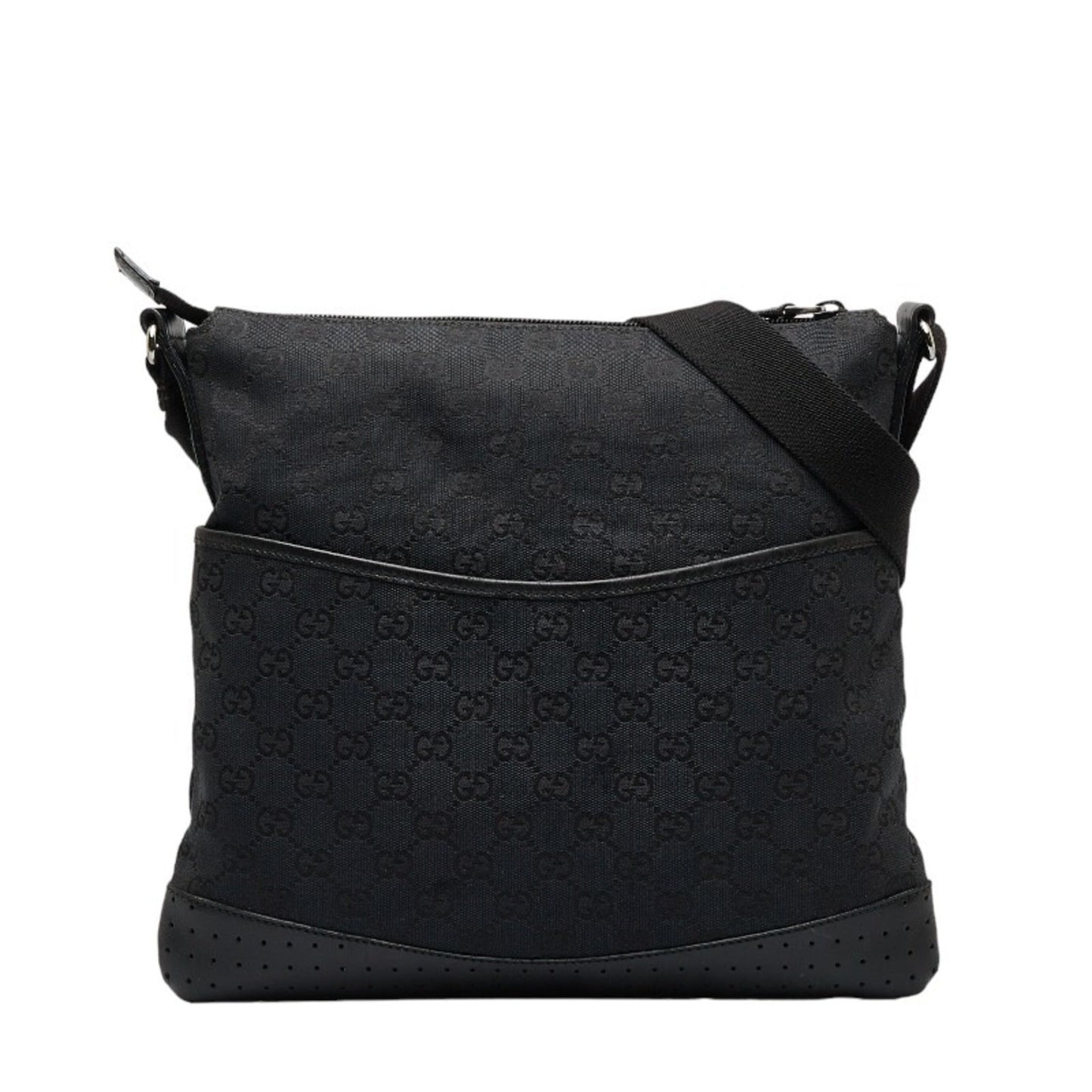 Gucci Leather Canvas Shoulder Bag