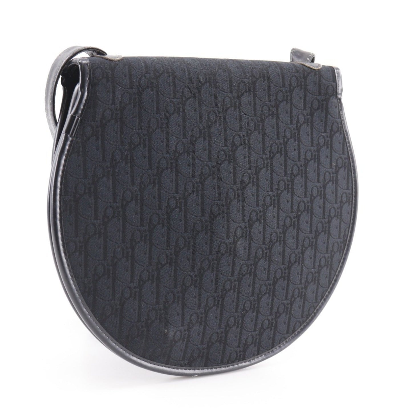 Christian Dior Black Canvas Shoulder Bag  