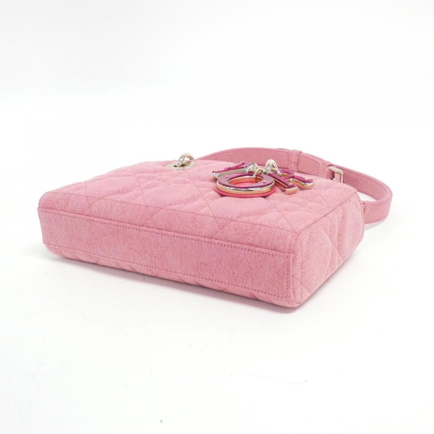 Christian Dior Pink Denim Handbag  