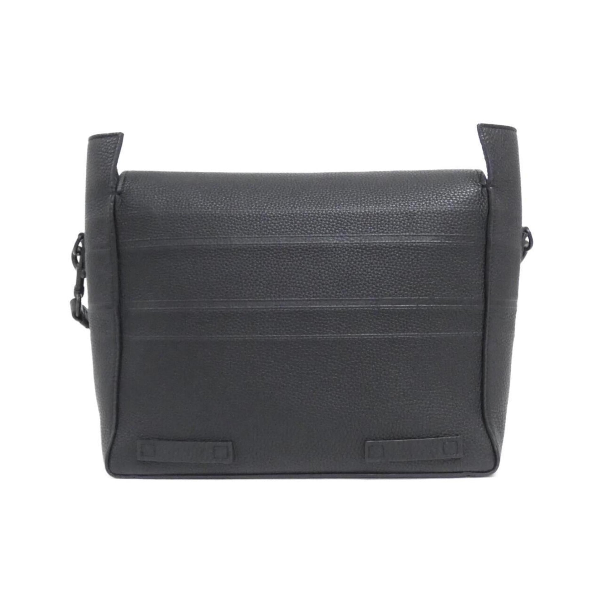 Christian Dior Black Leather Shoulder Bag  