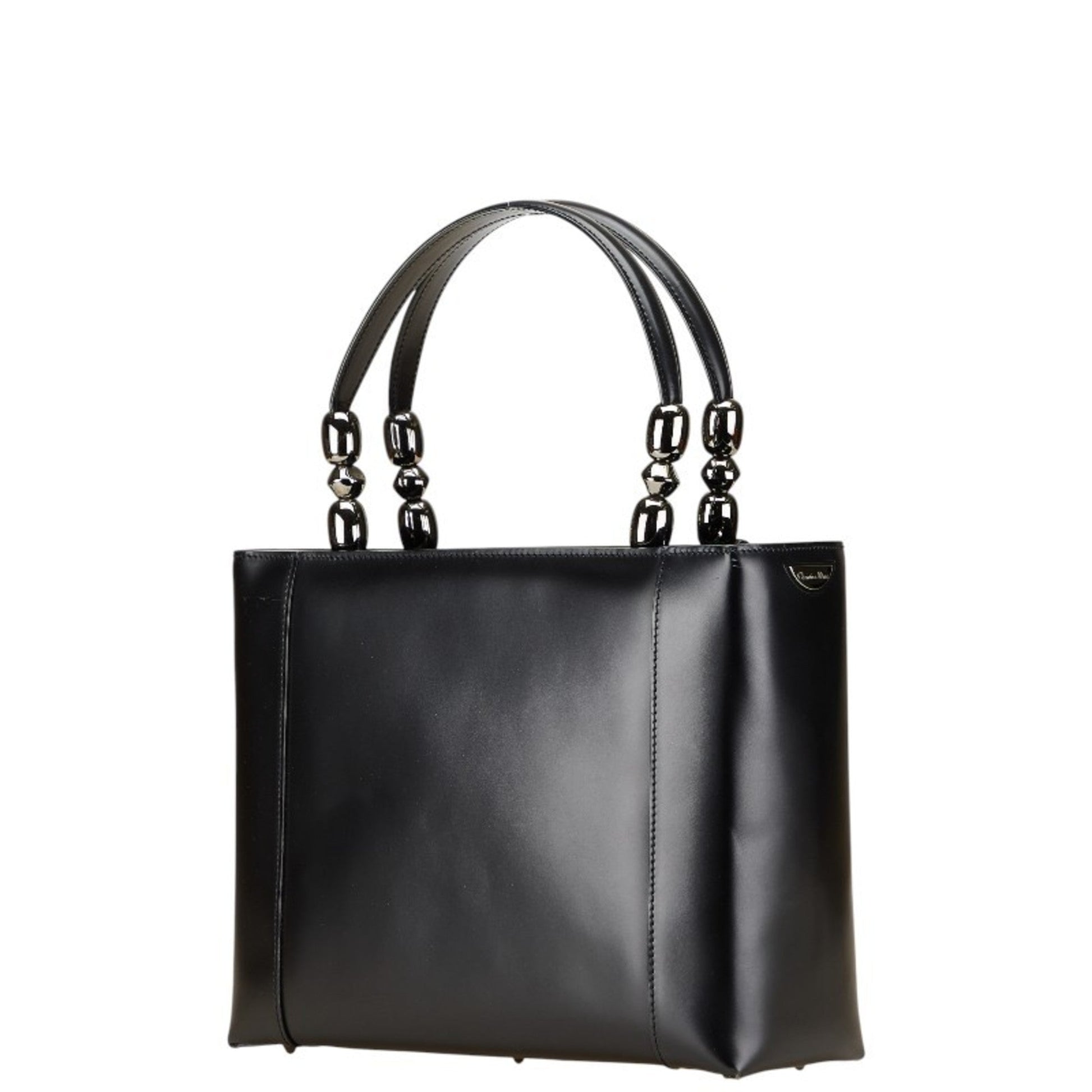Christian Dior Black Leather Handbag Shoulder Bag  