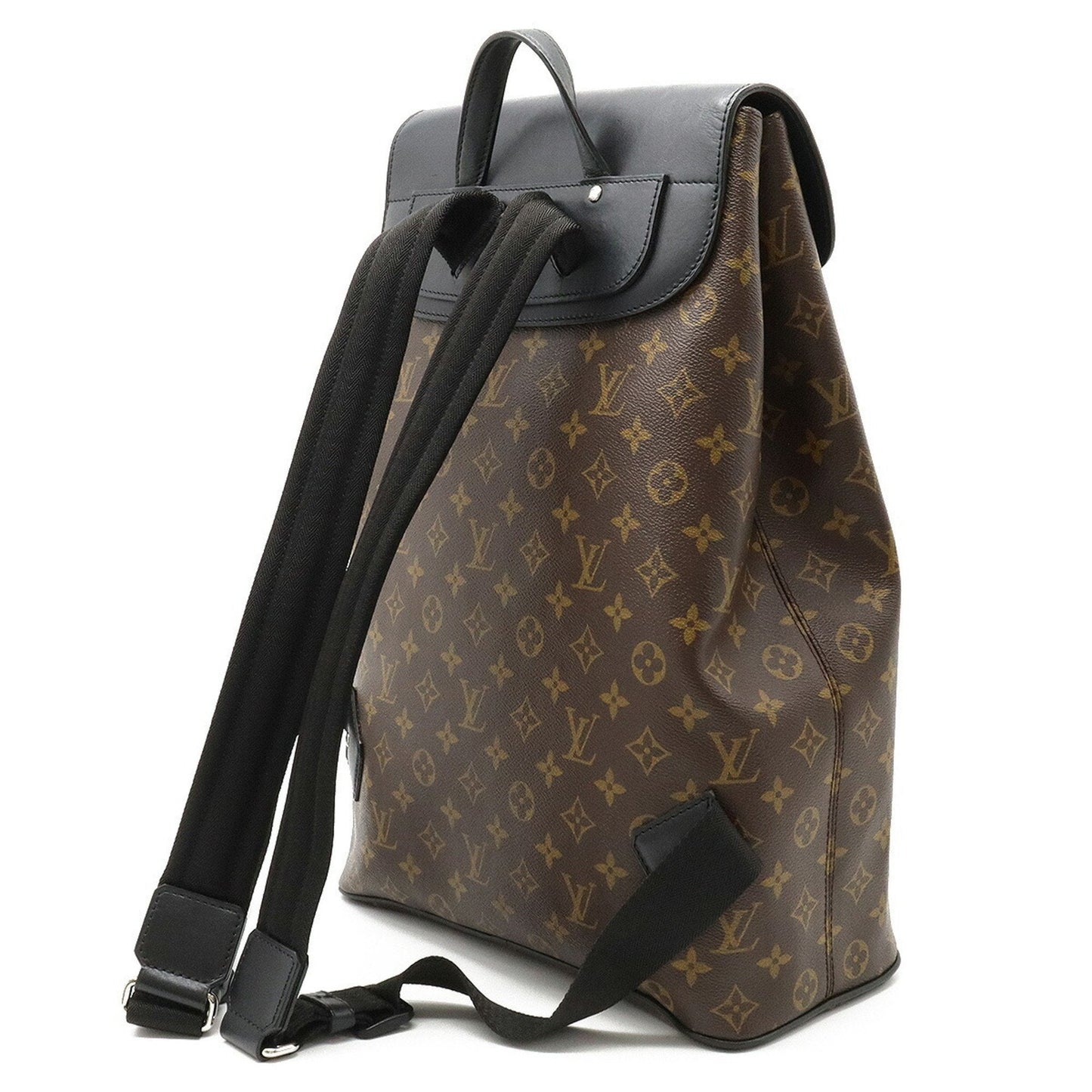 LOUIS VUITTON Monogram Macassar Parc Rucksack Backpack Shoulder Bag