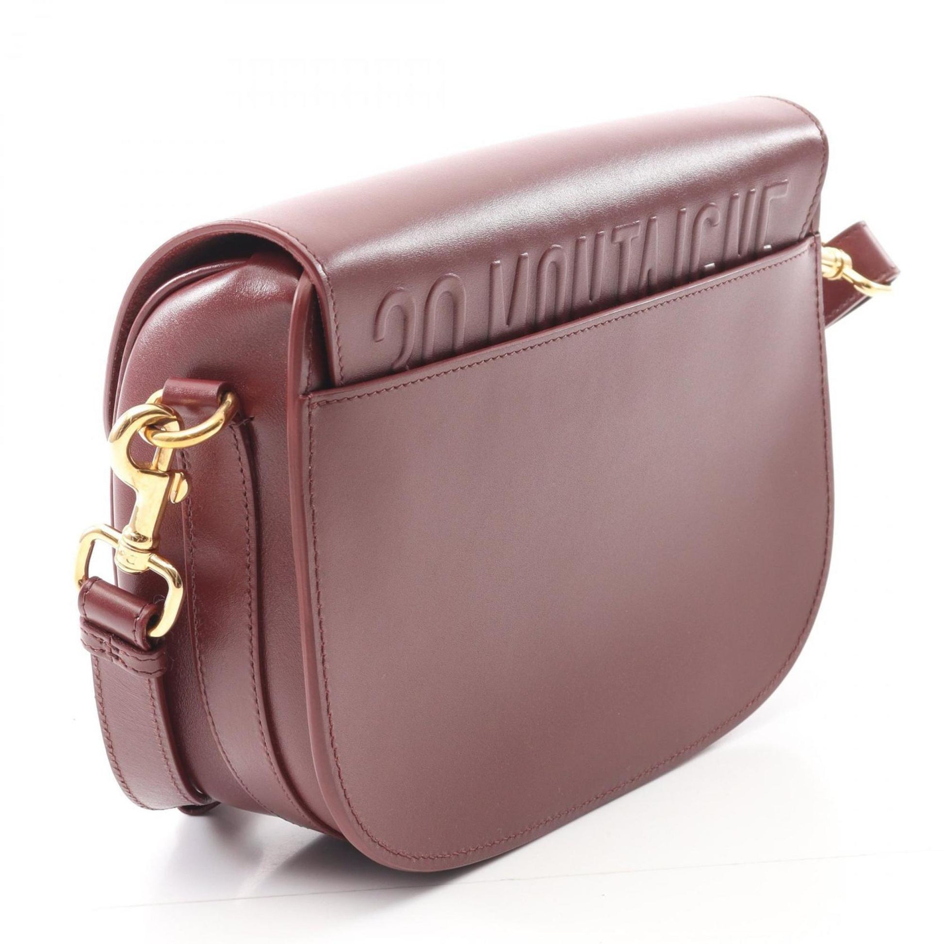 Christian Dior Bordeaux Leather Shoulder Bag  