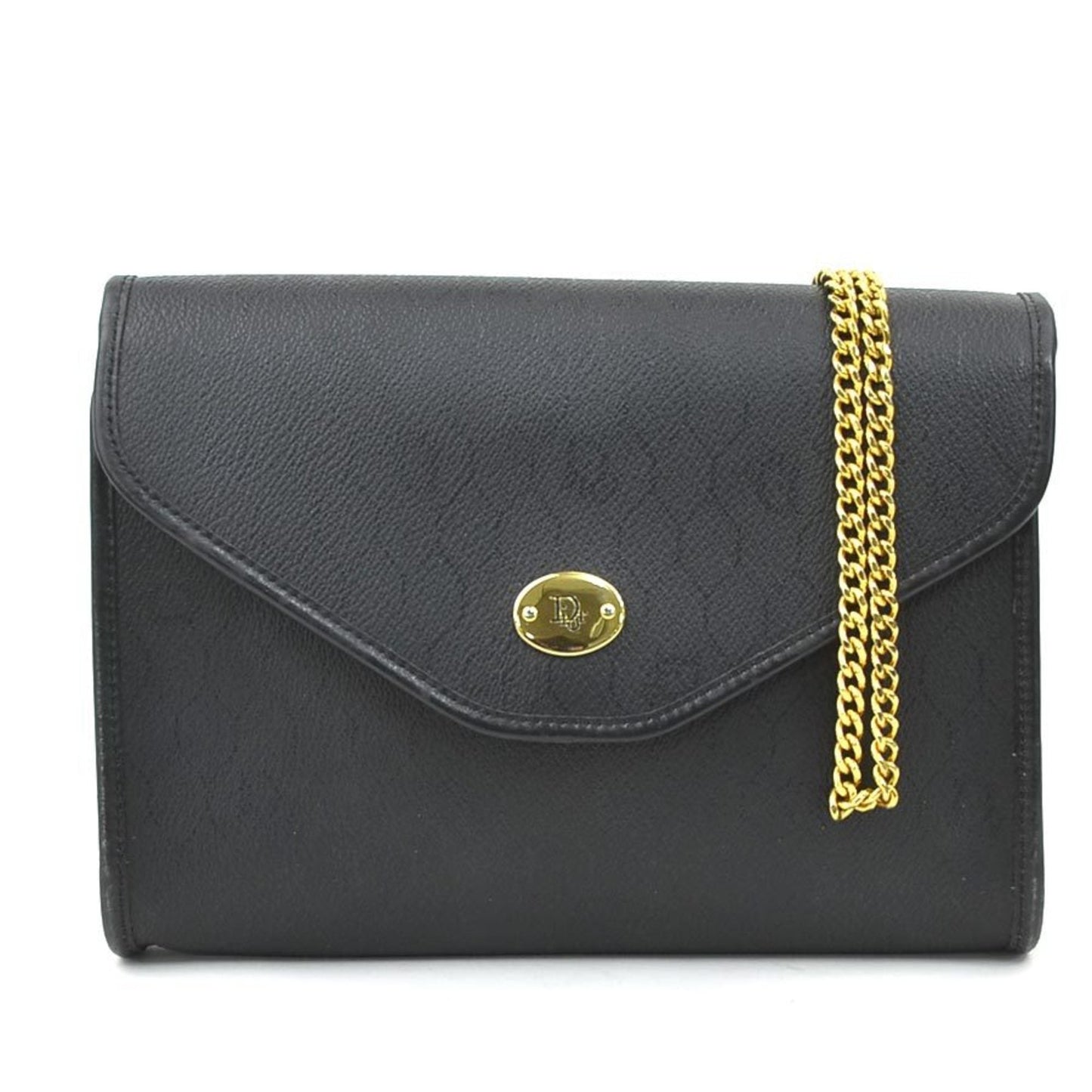 Christian Dior Black Leather Shoulder Bag  