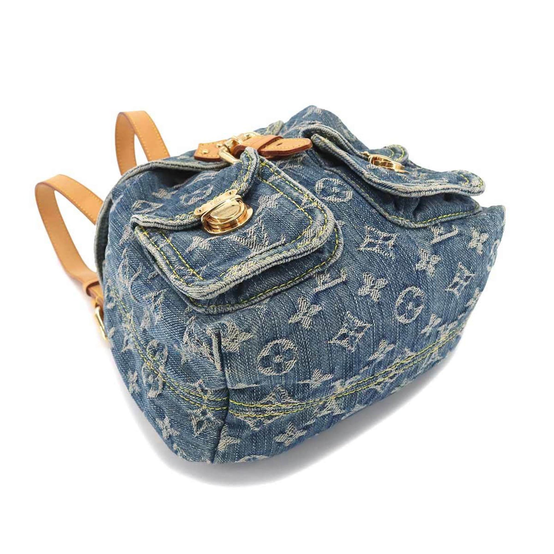 LOUIS VUITTON Monogram Sac A Dos PM Backpack Rucksack Blue