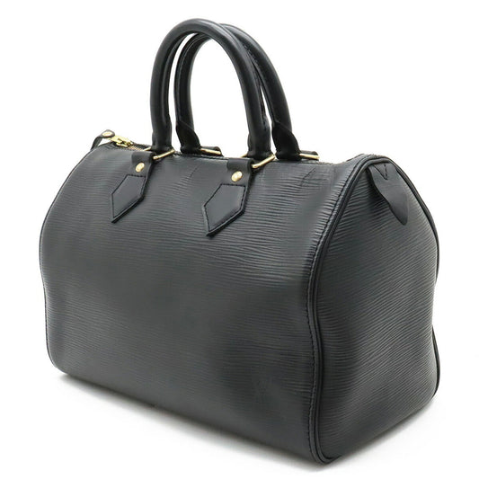 LOUIS VUITTON Epi Speedy 25 Handbag Boston Bag Soft Leather Noir Black M59232
