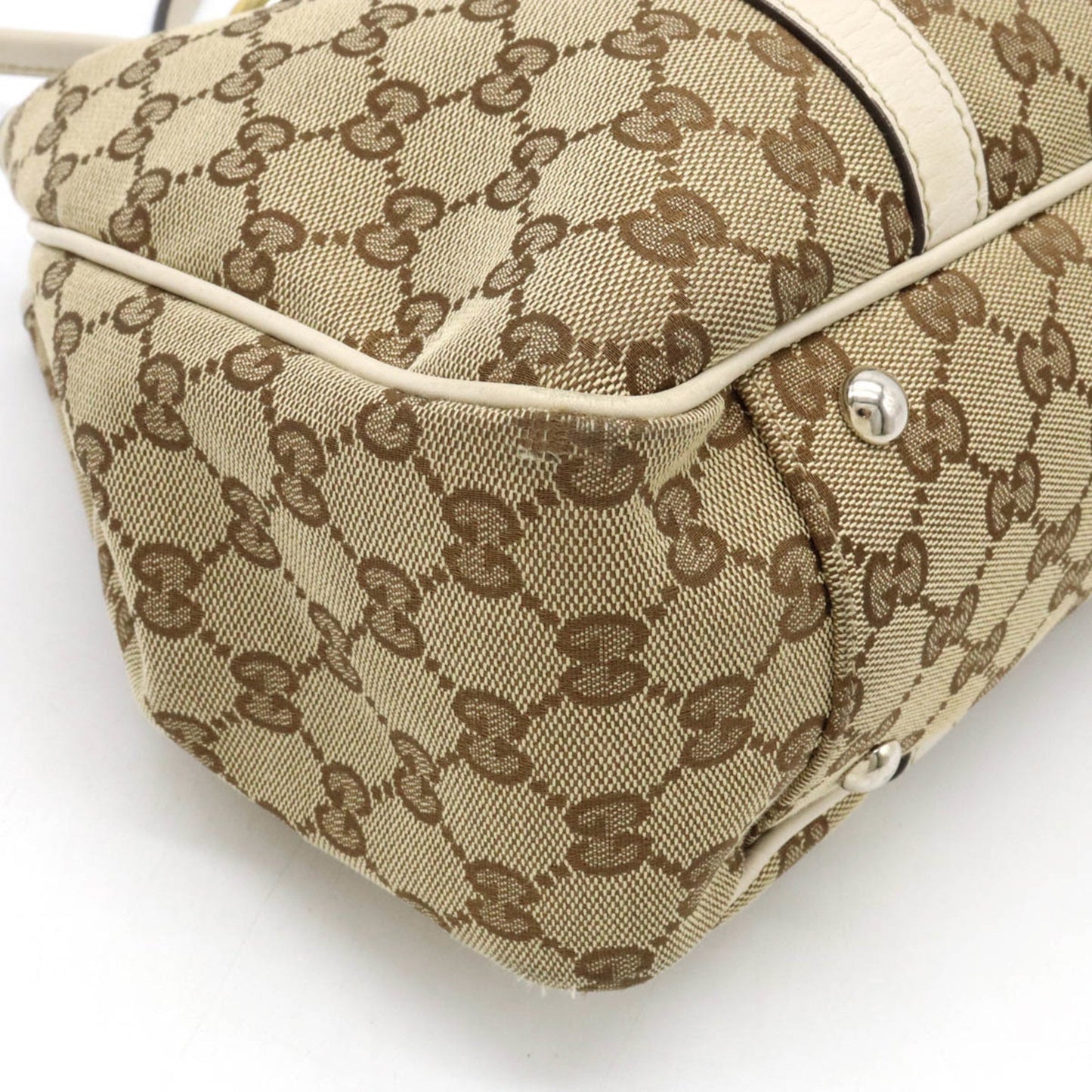 Gucci Leather Canvas Tote