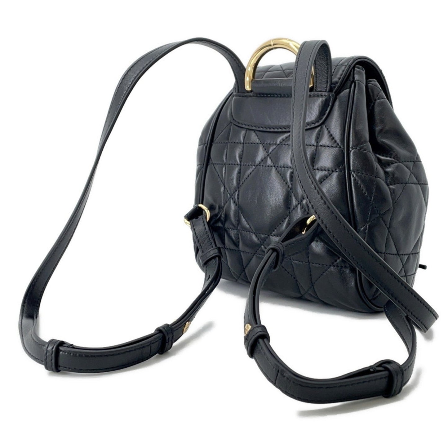 Christian Dior Black Leather Backpack  