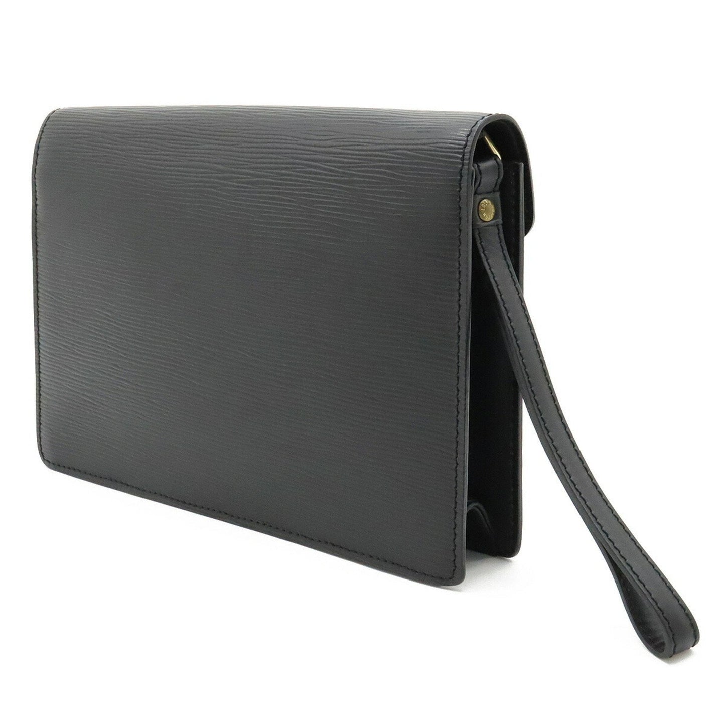 LOUIS VUITTON Epi Pochette Serie Dragonne Second Bag Noir Black Key Missing