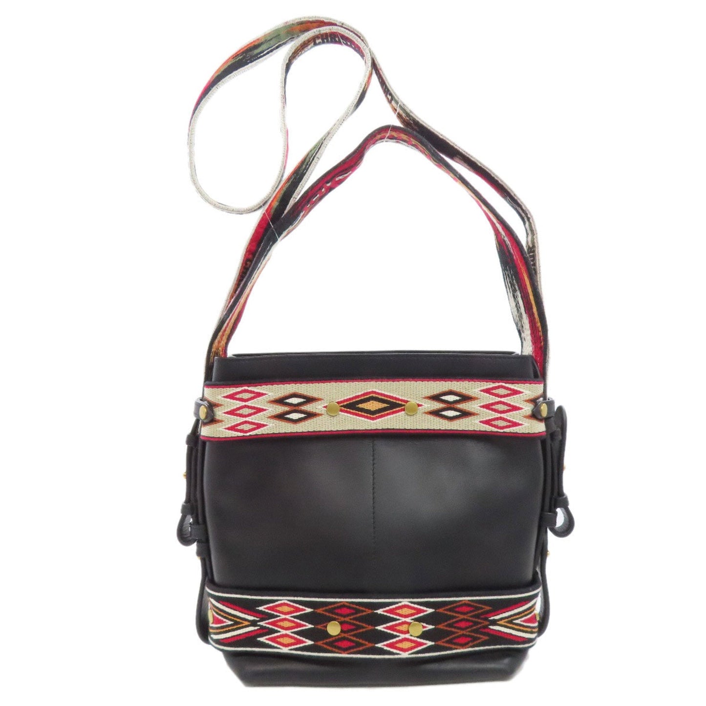 Christian Dior Black Leather Shoulder Bag  