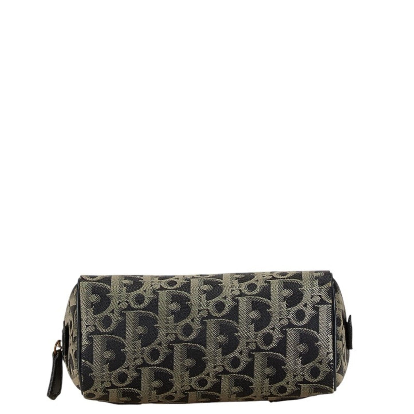 Christian Dior Navy Canvas Leather Handbag  