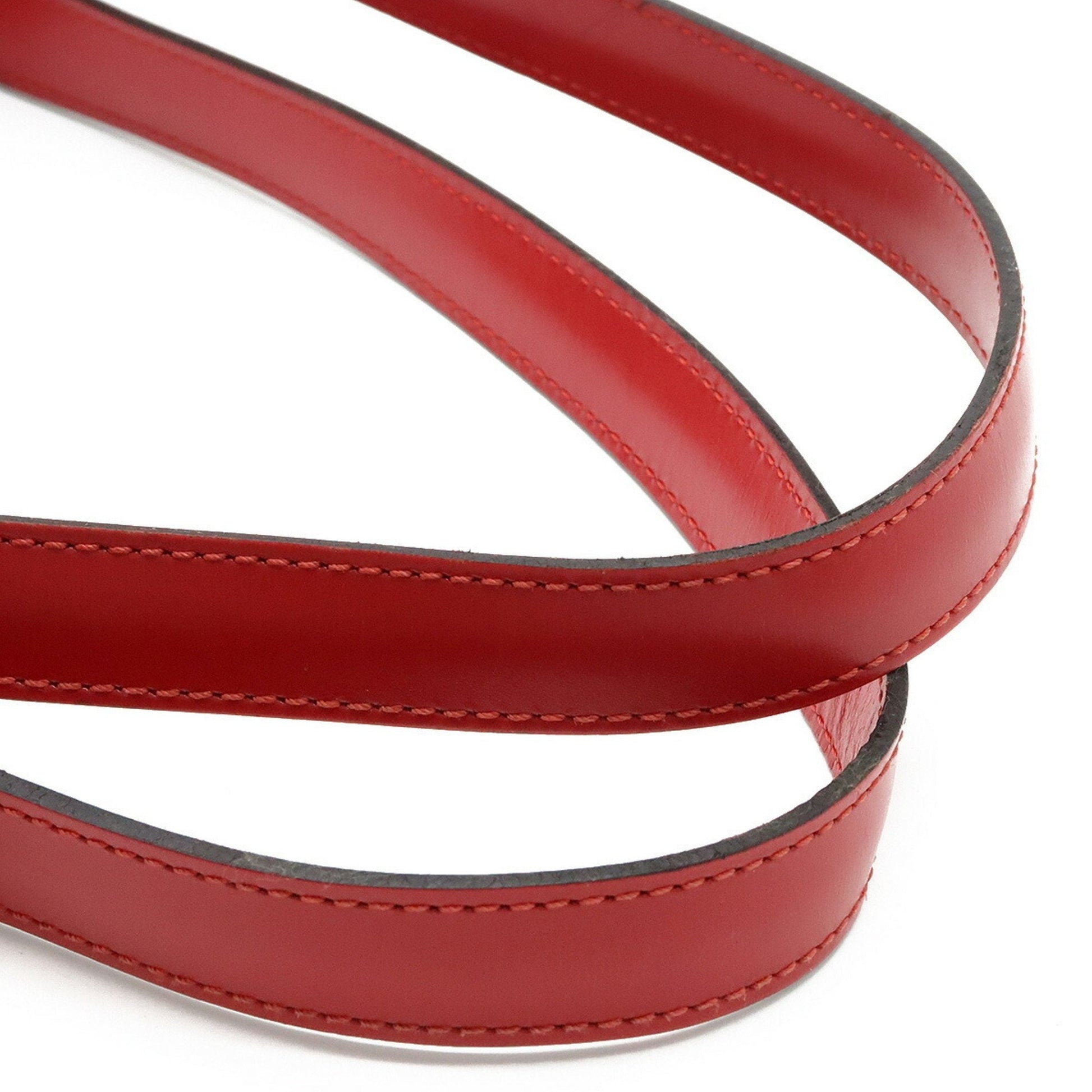 LOUIS VUITTON Epi Saint-Jacques Poigner Long Tote Bag Shoulder Leather Castilian Red