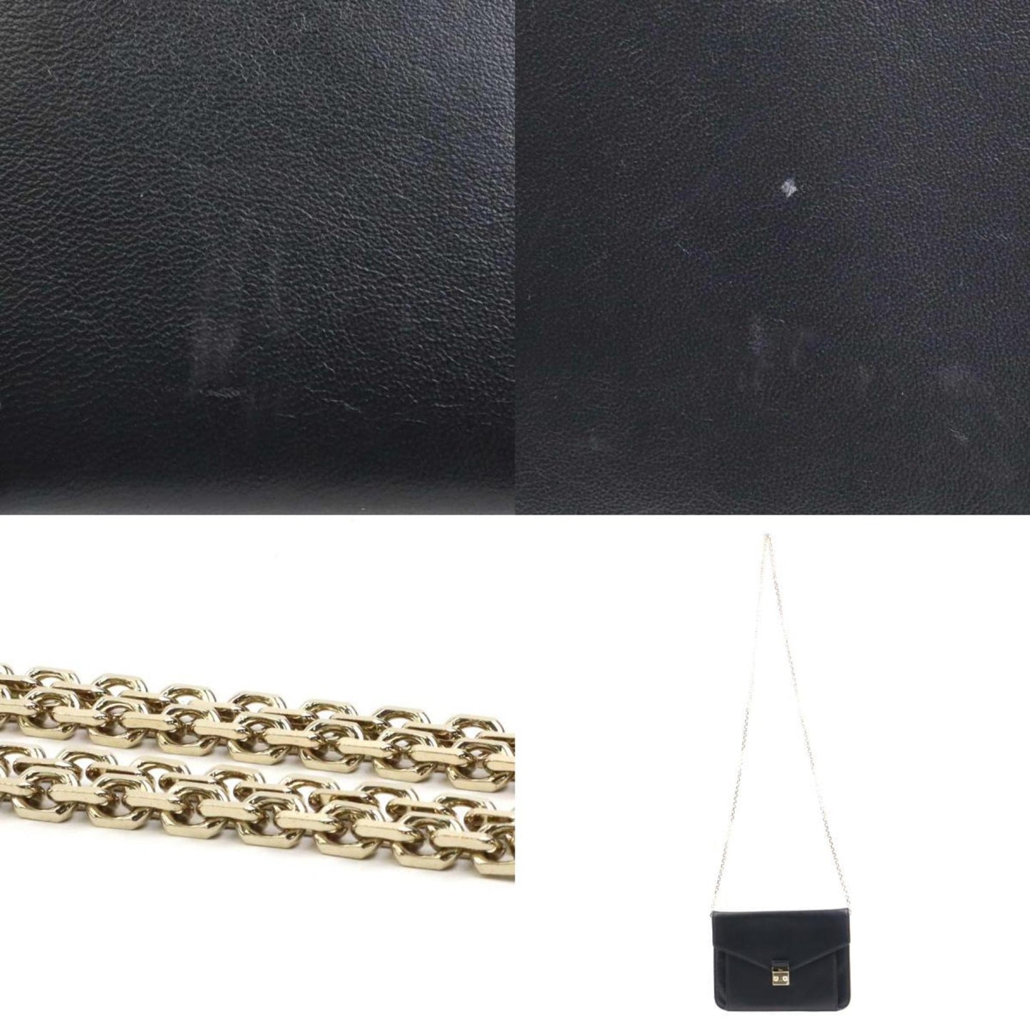 Christian Dior Black Leather Clutch Bag  