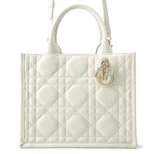 Christian Dior White Leather Handbag  
