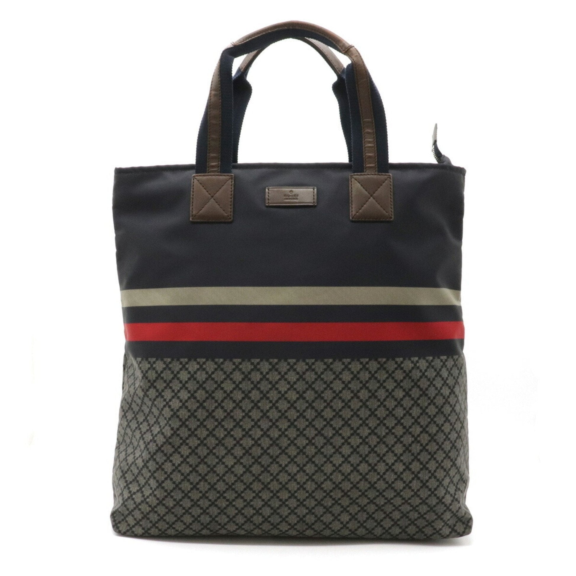Gucci Lou Nylon Leather Tote