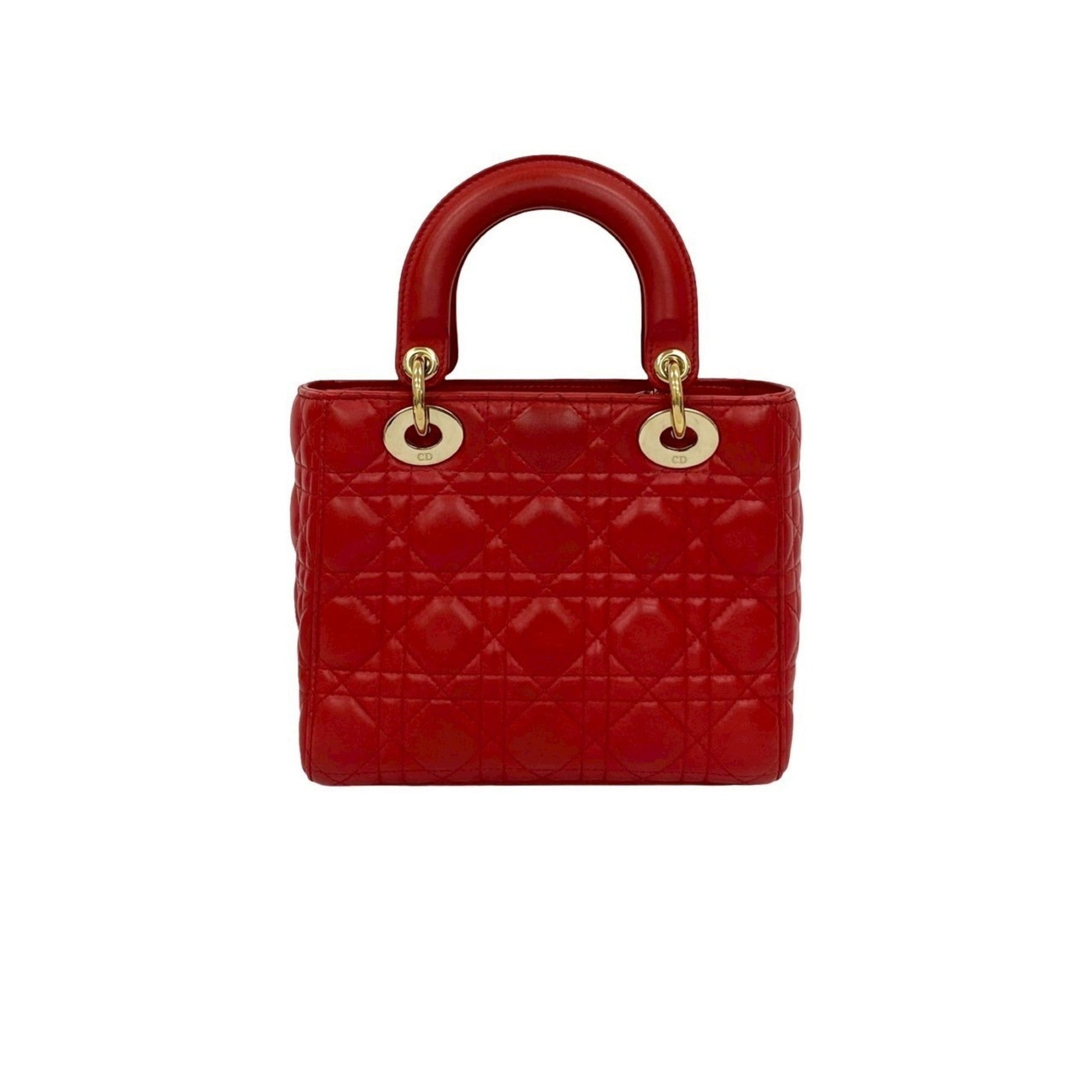 Christian Dior Red Color Leather Handbag Shoulder Bag  