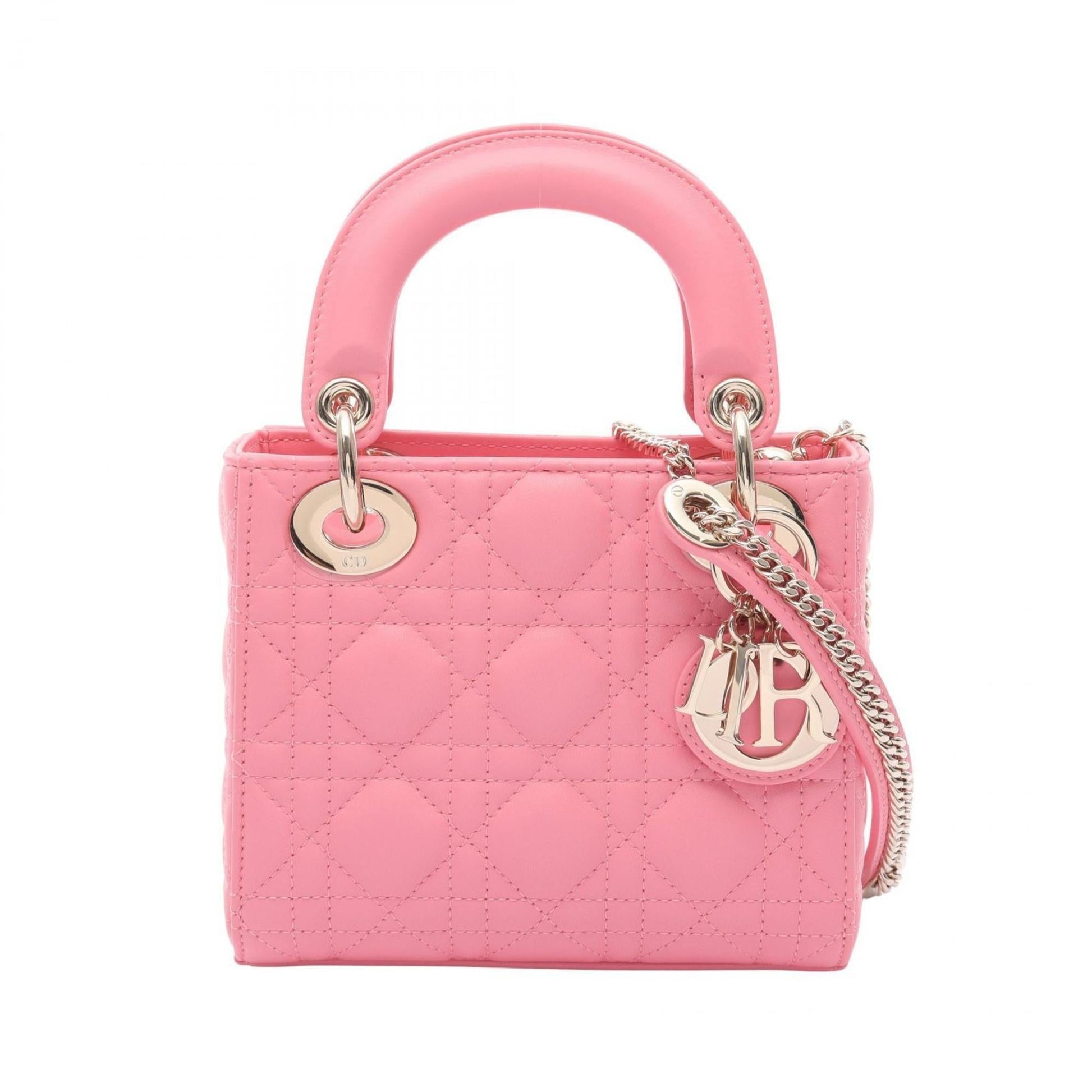 Christian Dior Pink Leather Handbag  