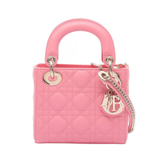 Christian Dior Pink Leather Handbag  
