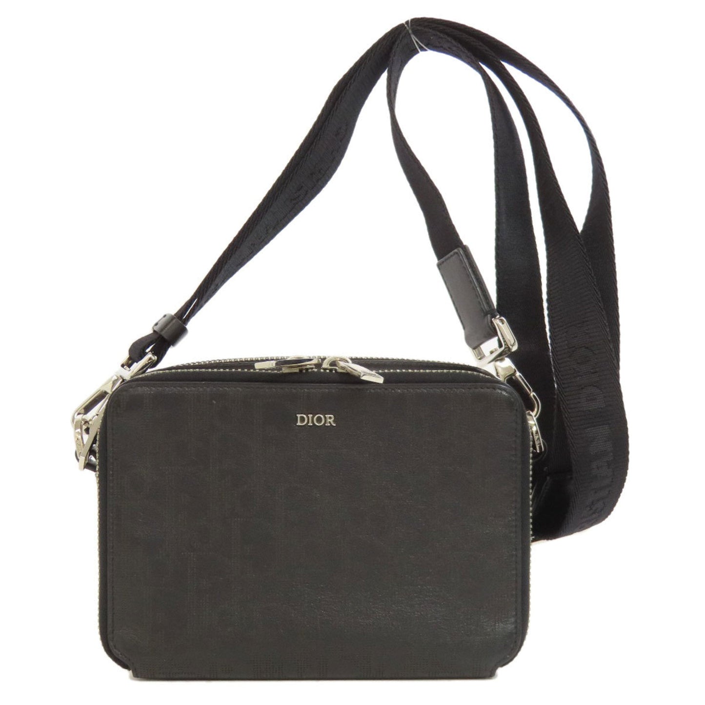 Christian Dior Black Leather Shoulder Bag  