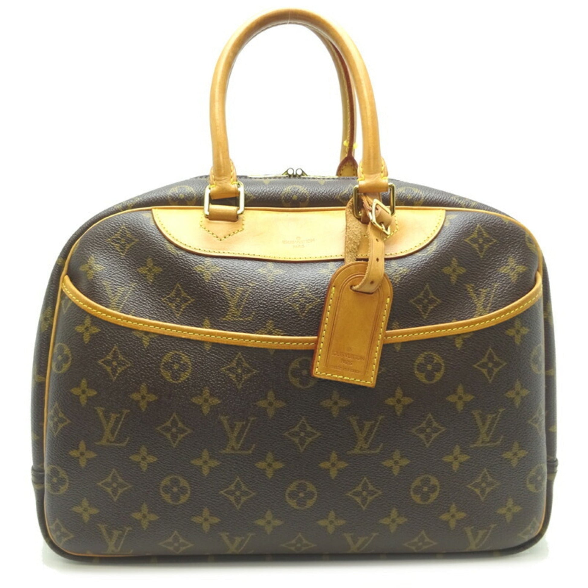 LOUIS VUITTON Deauville [Bowling Vanity] Women's Handbag [] Monogram Ebene [Brown]