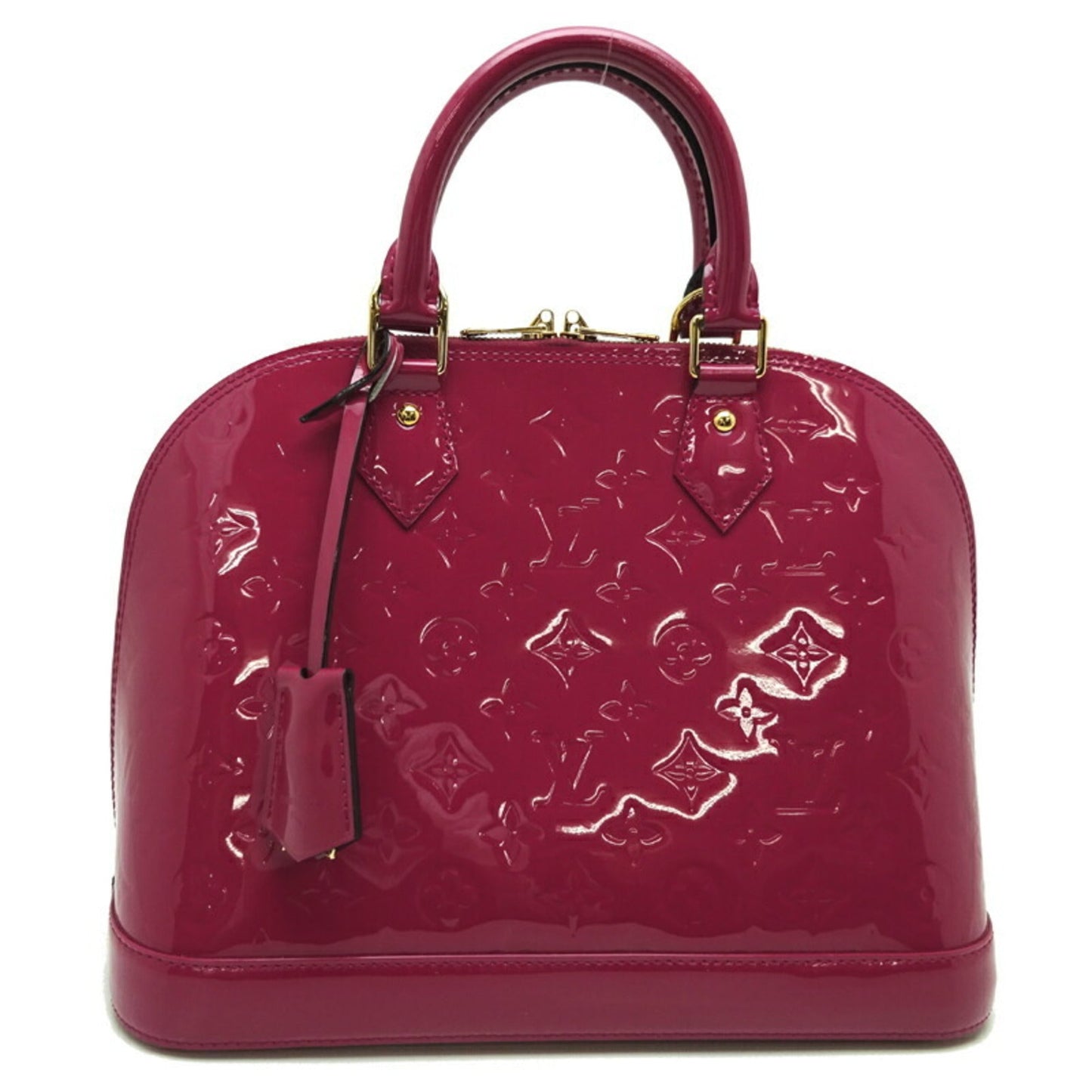 LOUIS VUITTON Alma Women's Handbag [] Monogram Vernis Rose Pop [Pink]