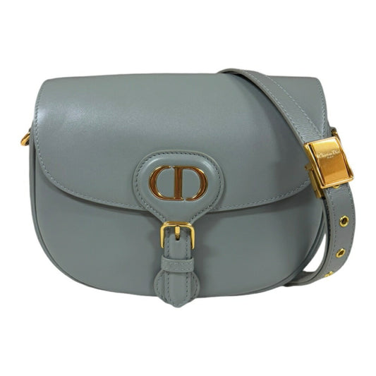 Christian Dior Gray Leather Shoulder Bag  