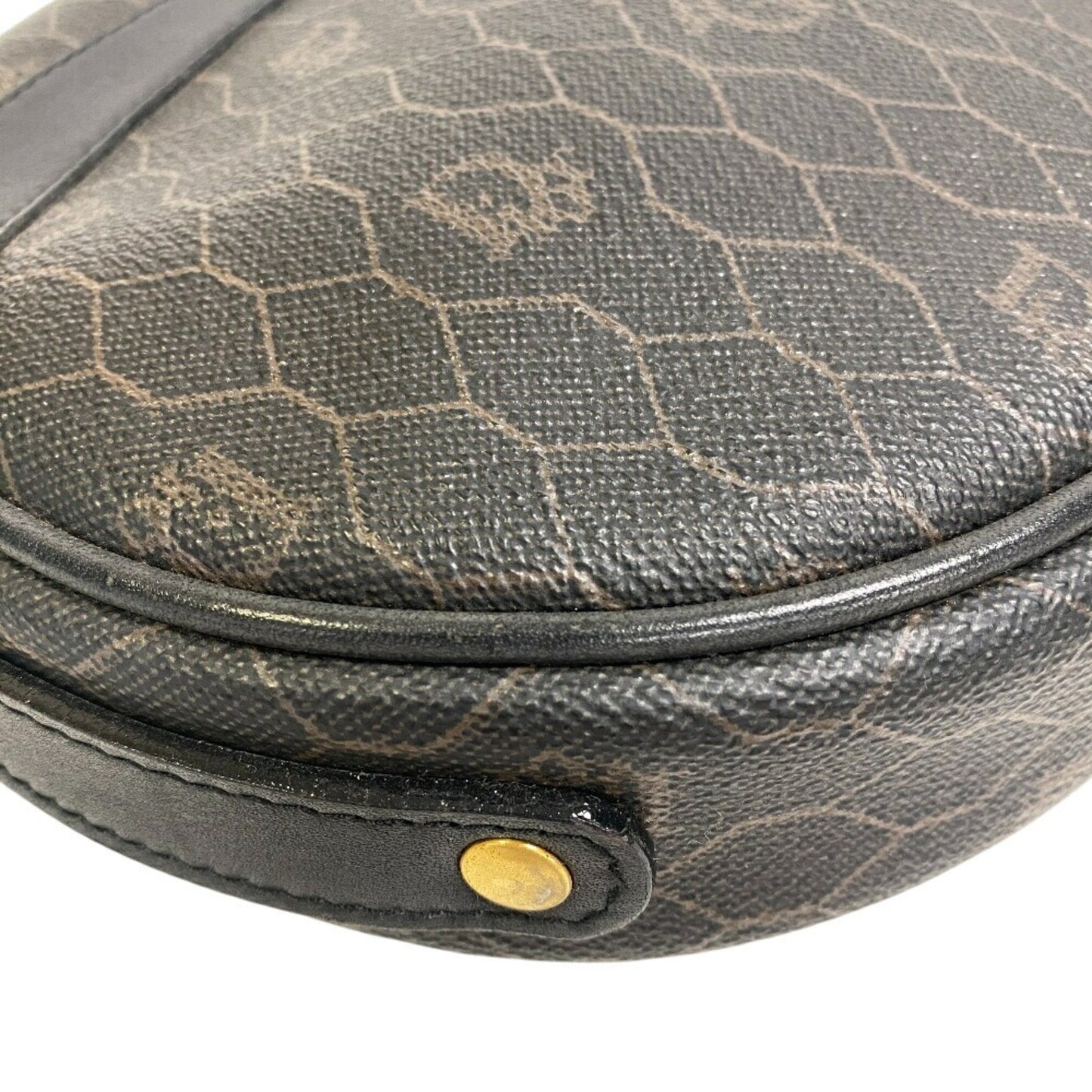 Christian Dior Brown Pvc Shoulder Bag  